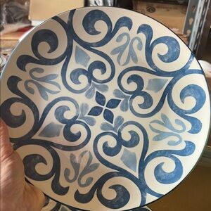 Gallery Blue and White Dinner Plate
